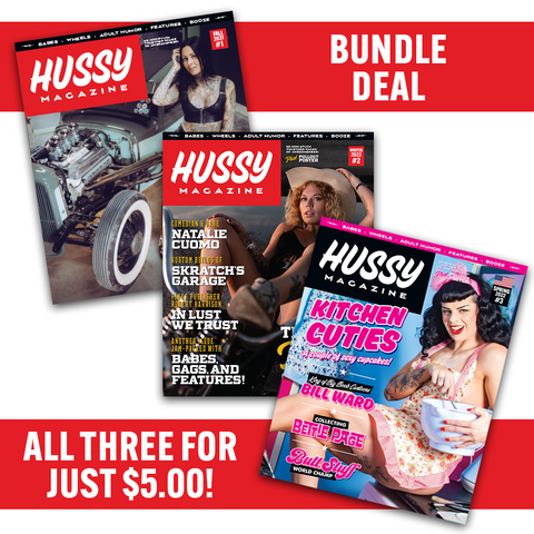 Hussy Magazine Bundle Deal - Issues #1, #2, and #3