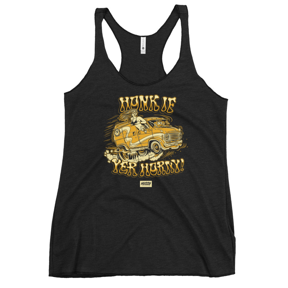 Honk If Yer Horny Women's Racerback Tank