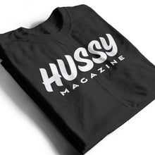 Load image into Gallery viewer, Black Hussy Magazine logo t-shirt
