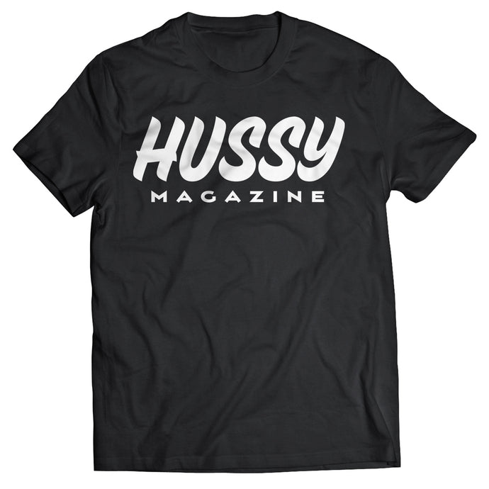 Black Hussy Magazine logo t-shirt